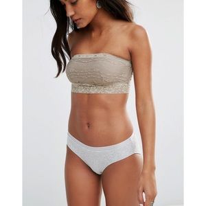 Free People Taupe Lace Bandeau Bralette